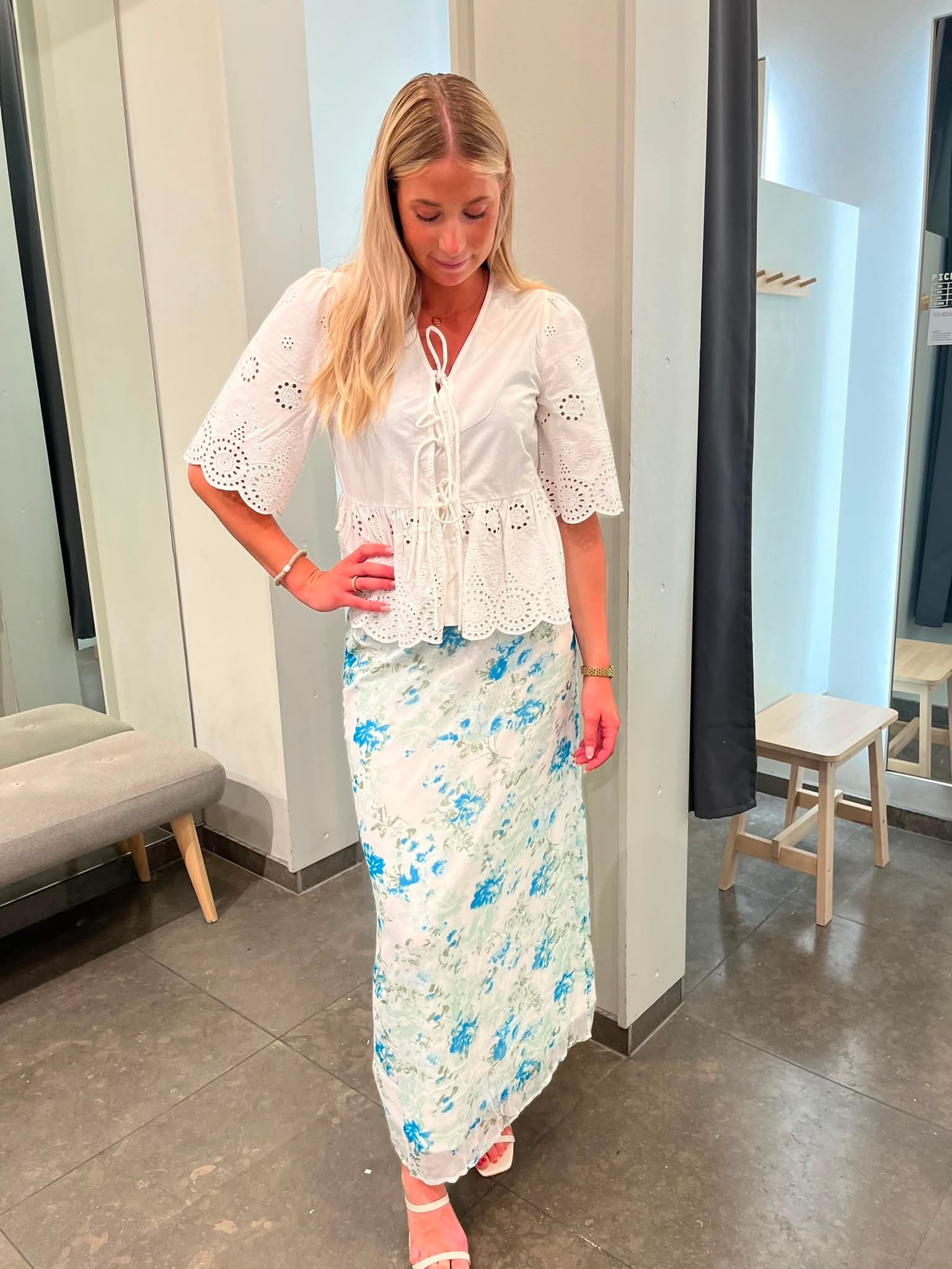 VMSMILLA Long Skirt - Snow White - VERO MODA & VILA Bergvik